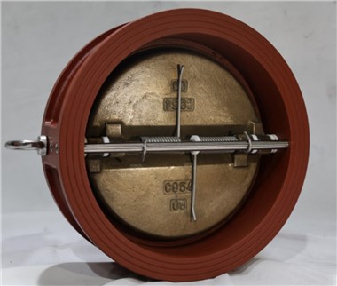 동판이 있는 DN200 버터플라이 체크 밸브